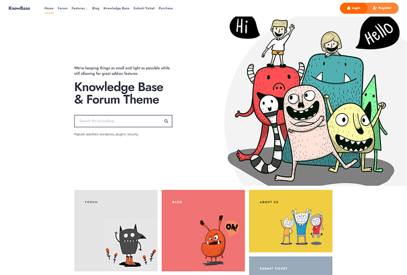 KnowBase - A Helpdesk & bbPress WordPress Theme