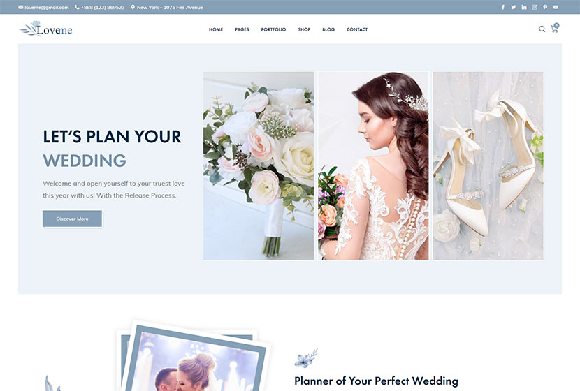 Loveme - Wedding & Wedding Planner WordPress Theme