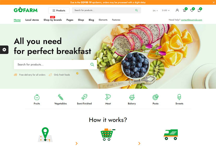 Gofarm - Grocery WooCommerce WordPress Theme