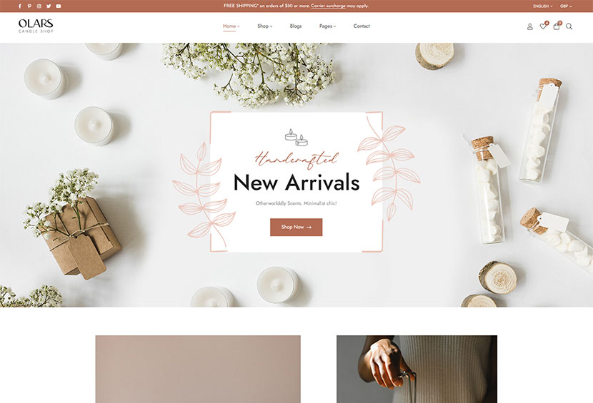 Olars - Candle Handmade WooCommerce Theme