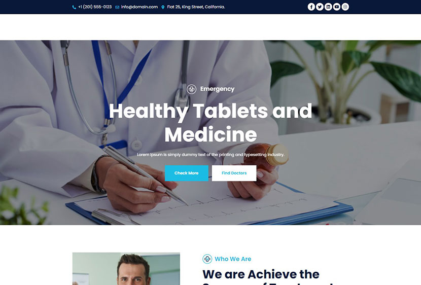 Viscareo - Hospital and Healthcare WordPress Theme