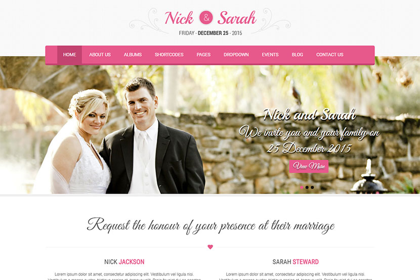 Wedding Lite Free WordPress Theme