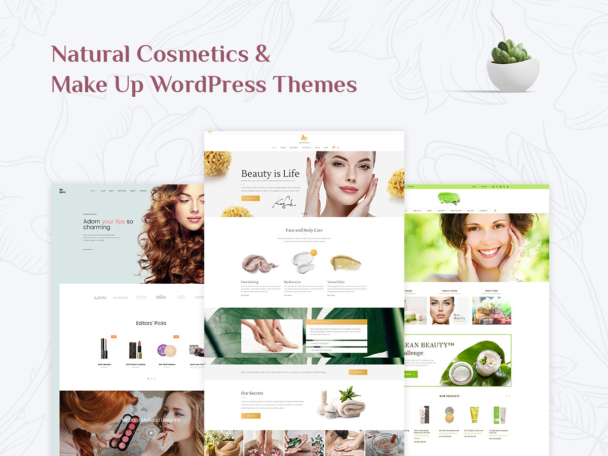 15+ Natural Cosmetics and Make Up WordPress Themes for Beauty Experts