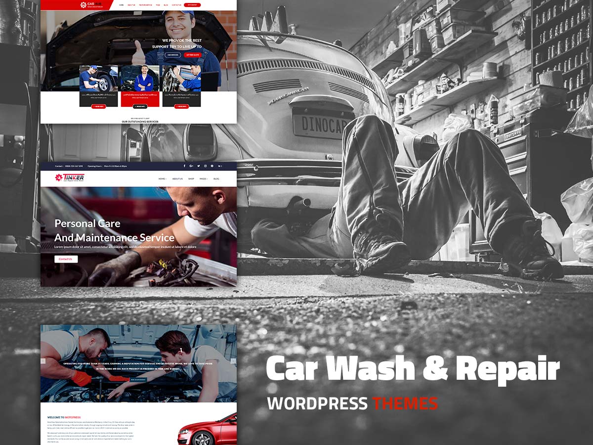 Car Wash and Repair WordPress Themes for April 2017