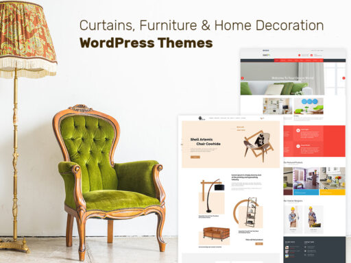 Curtains Furniture and Home Decoration WordPress Themes for This Spring