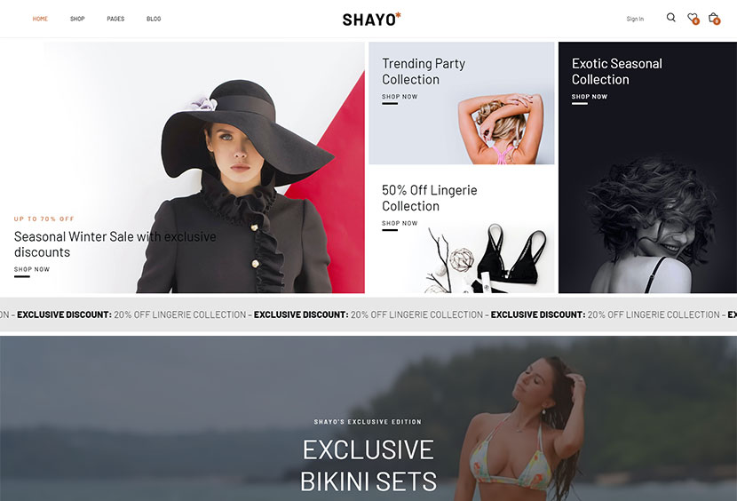Shayo Fashion & Apparel WooCommerce Theme