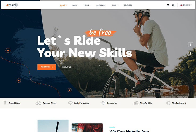 Atlets - Extreme and Outdoors WordPress Theme
