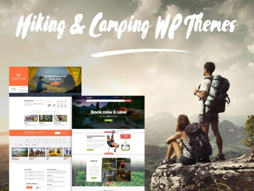 Hiking and Camping WordPress Themes for Trips and Adventures Addicts