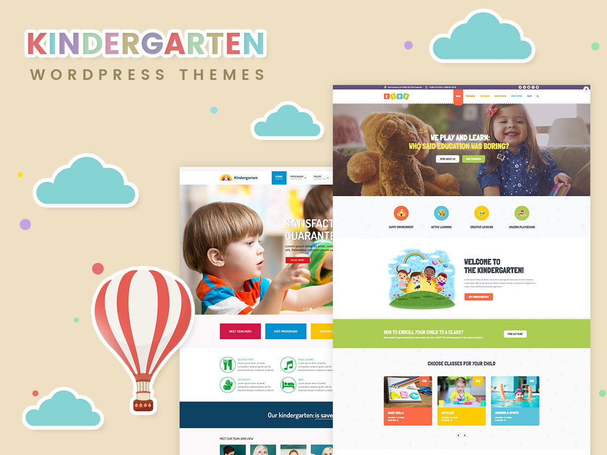 Kindergarten, Infant Development and Pre-School WordPress Themes