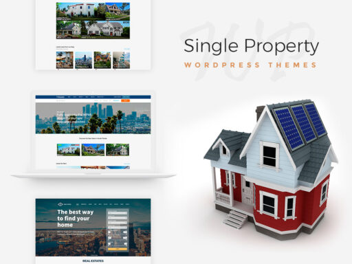 Single Property Rental and Real Estate WordPress Themes for