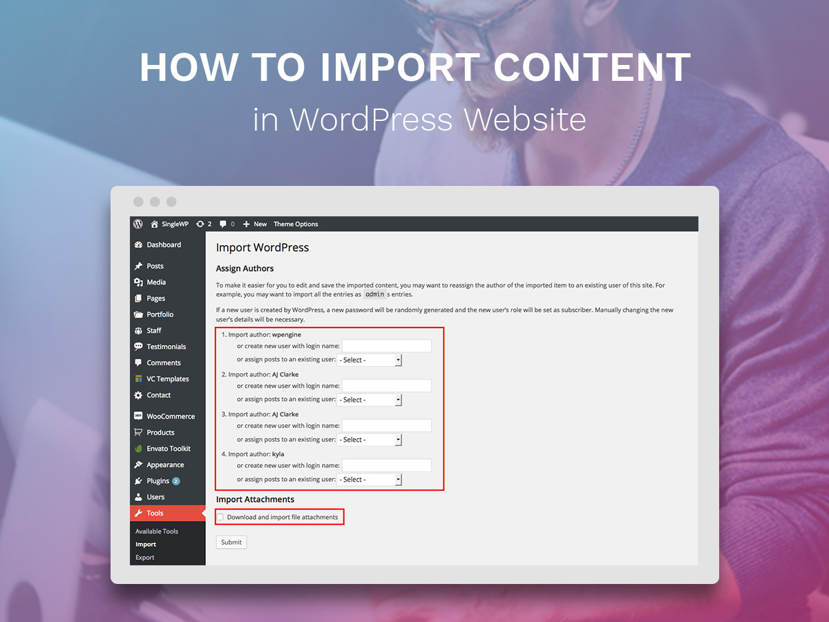 How to ExportImport All Content in WordPress Websites