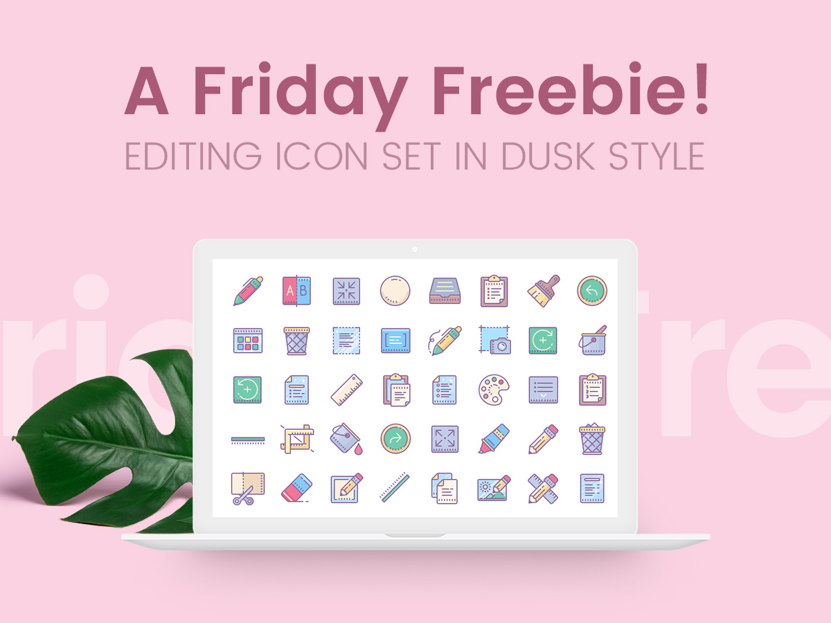 A Friday Freebie - Editing Icon Set in Dusk Style