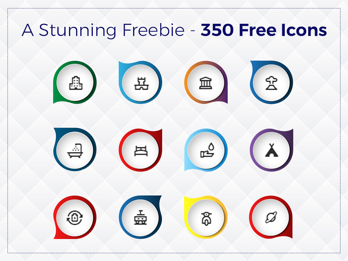 A Stunning Freebie - 350 Free Icons - Material Design Style