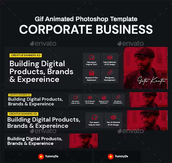 GIF Banners - Corporate Business Banners Ad