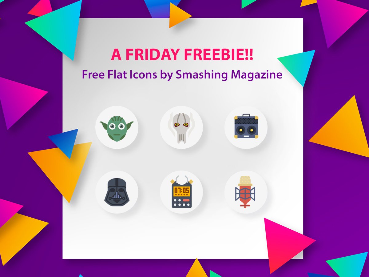 A Friday Freebie - Free Flat Icons by Smashing Magazine