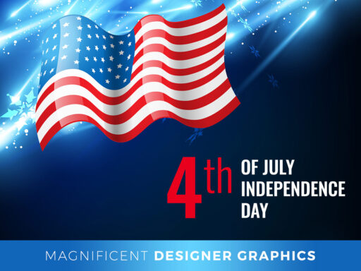 Magnificent Designer Graphics for the th of July Flyers Icons Banners and More