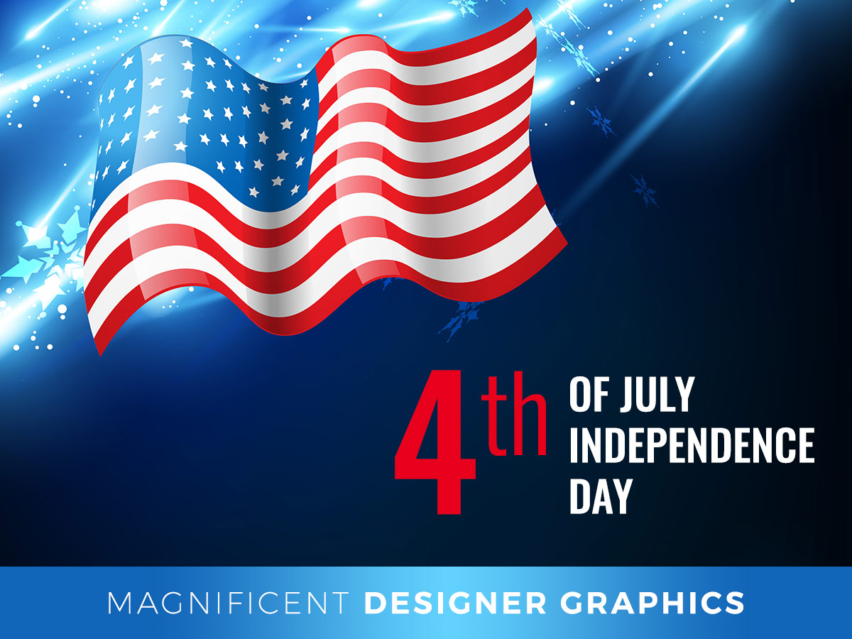 Magnificent Designer Graphics for the 4th of July Flyers, Icons, Banners, and More