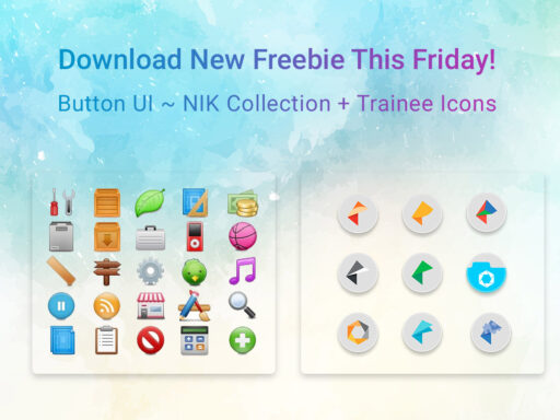 Button UI NIK Collection Trainee Icons Download New Freebie This Friday