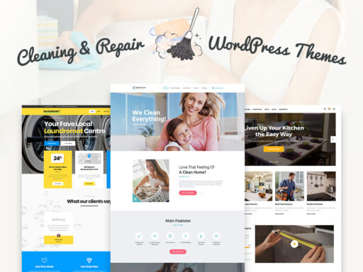 Cleaning Laundry and Repair WordPress Themes for Sevice Comapnies