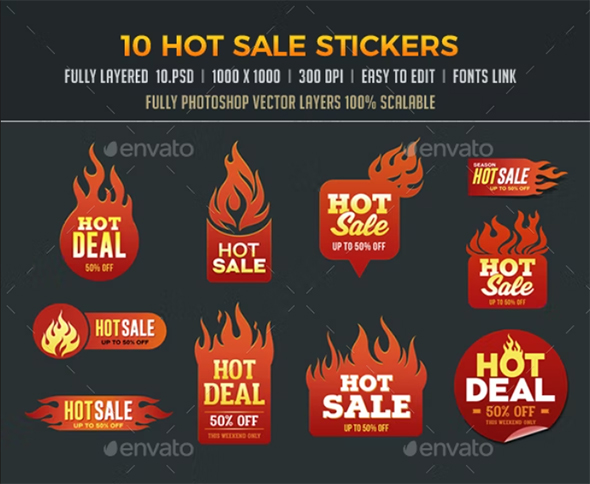 Hot Sale Stickers