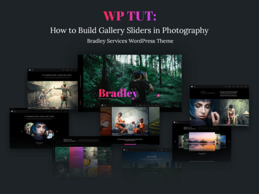 How to Build Gallery Sliders in Photography Bradley Services WordPress Theme