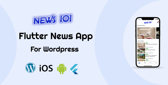News101- Flutter News mobile App for WordPress