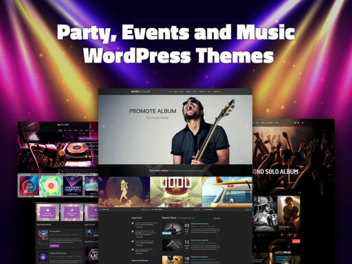 Party Events and Music WordPress Themes for Entertainment Websites