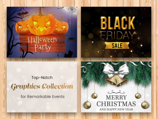 Top Notch Graphics Collection for Remarkable Events  Halloween Black Friday Christmas and More