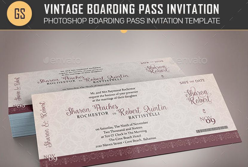 Vintage Boarding Pass 8