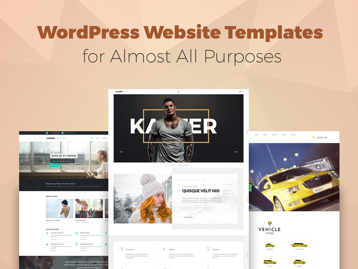 WordPress Website Templates for Almost All Purposes