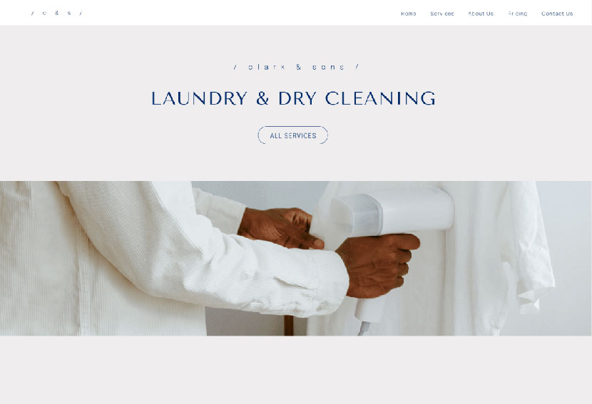 Dry Cleaning Website Kit
