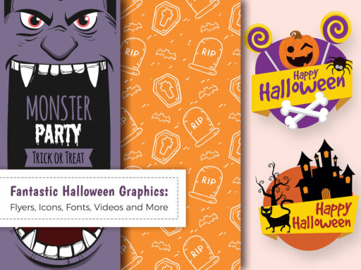 Fantastic Halloween Graphics Flyers Icons Fonts Videos