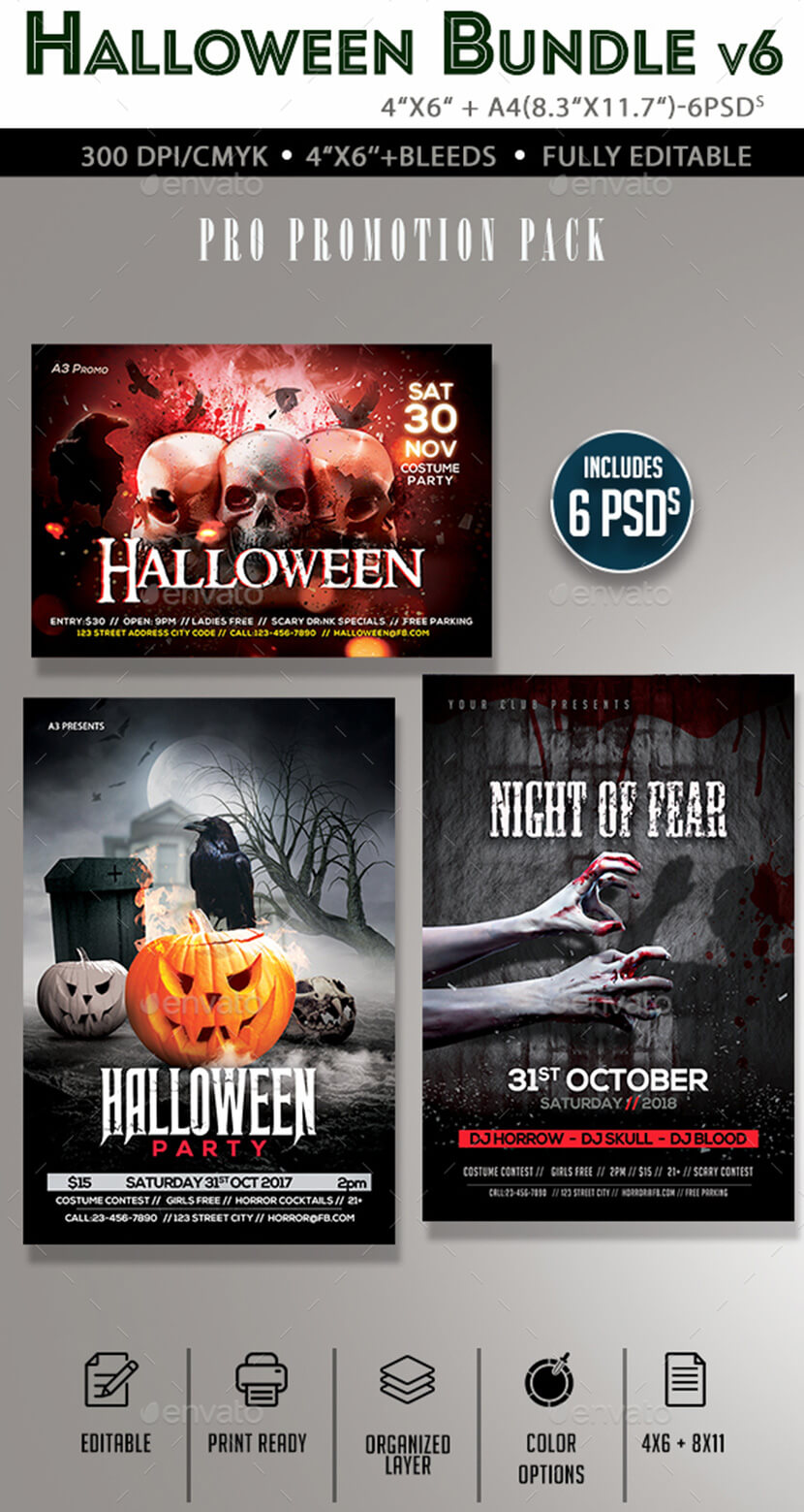Fantastic Halloween Graphics: Flyers, Icons, Fonts, Videos - WP Daddy