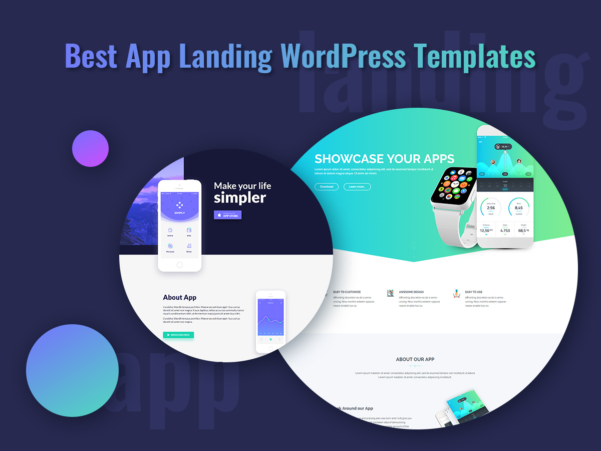 Best App Landing WordPress Templates To Gorgeously Promote Your App