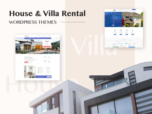 House and Villa Rental WordPress Themes for Real Estate Industry