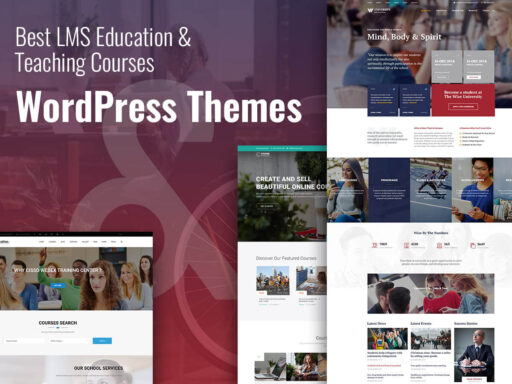 LMS Education and Teaching Courses WordPress Themes For Students and Teachers