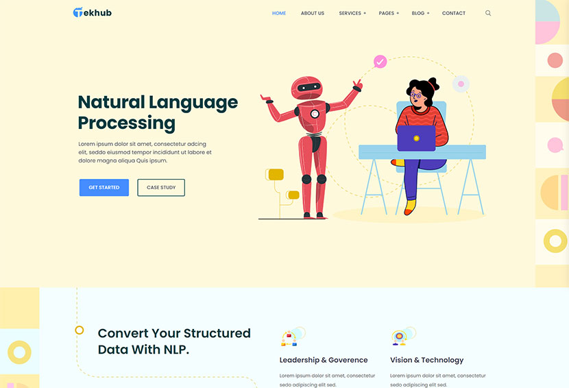 Tekhub - Multipurpose AI Startup WordPress Theme