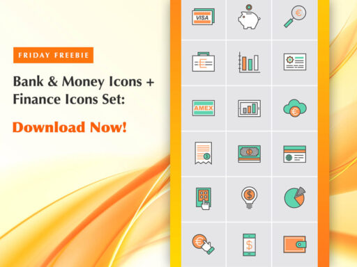 Bank Money Icons Finance Icons Set Friday Freebie to Download Now