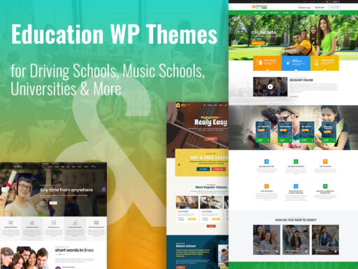 Education WordPress Themes for Driving Schools Music Schools Universities and More