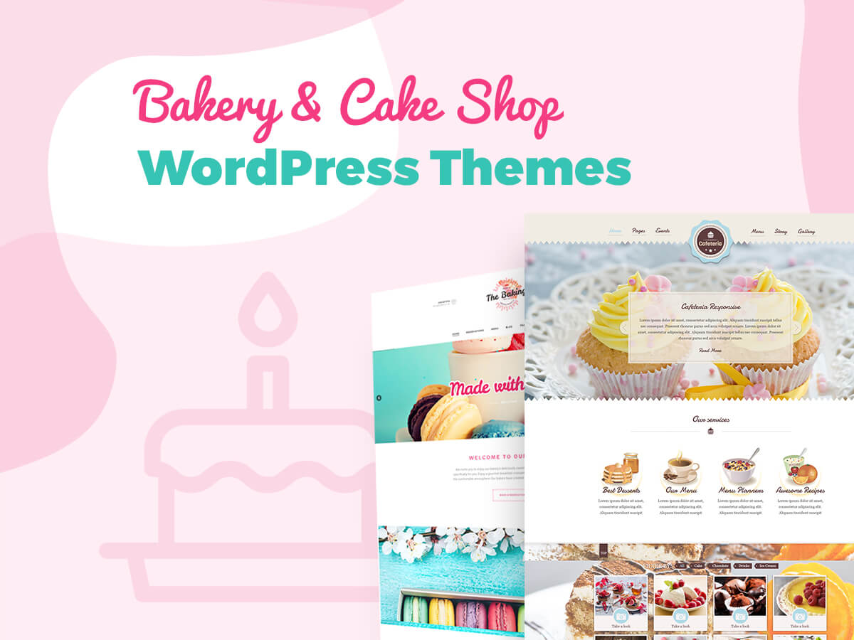Bakery and Cake Shop WordPress Themes for Confectionaries and Cafeterias