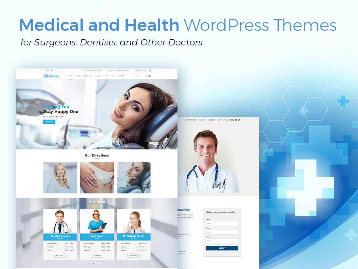 Medical and Health WordPress Themes for Surgeons, Dentists, and Other Doctors