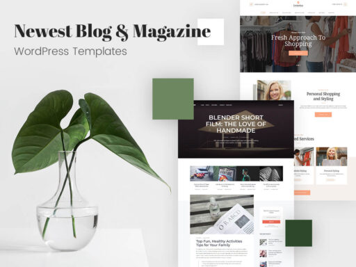 Newest Blog and Magazine WordPress Templates for Multiple Subjects