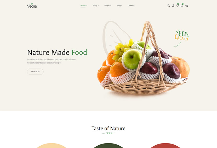 Vecna - Organic & Grocery Marketplace WordPress Theme