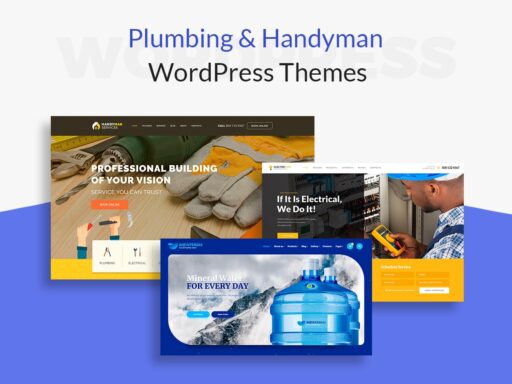 Plumbing and Handyman WordPress Themes for Home Services Related Websites