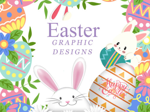 Awesome Easter Graphic Designs Collection Icons Banners Flyers and More