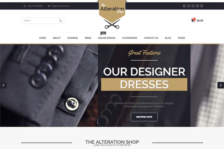 25+ Tailor and Clothes Shop WordPress Themes - WP Daddy