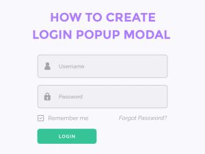 How to Create a Login Popup Modal in WordPress