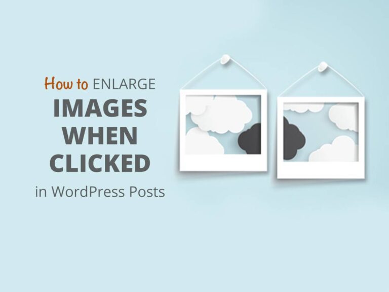 How to Enlarge Images When Clicked in WordPress Posts - WP Daddy