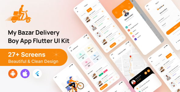 My Bazar Delivery App UI Kit