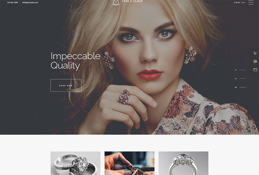 Pablo Guadi - Precious Stones Designer & Handcrafted Jewelry Online Shop WordPress Theme